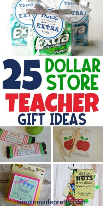 25 Dollar Store DIY Teacher Appreciation Gift Ideas - Simple Made Pretty (2024 )