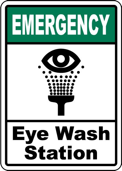 Eye Wash Station Sign - Save 10% Instantly