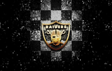 Wallpaper wallpaper, sport, logo, NFL, glitter, checkered, Oakland ...