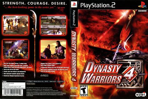 Dynasty Warriors 4 (2003) PlayStation 2 box cover art - MobyGames