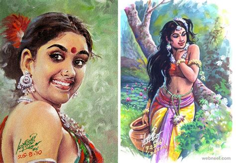 Painting Artwork Tamil Nadu Old By Maruthi 14 - Full Image