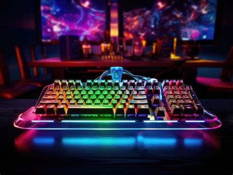 Premium AI Image | gaming keyboard Most Amazing and Trending HD wallpaper