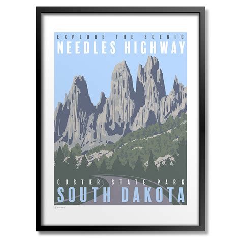 Needles Highway Art Print - Bozz Prints