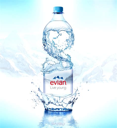 Evian Water bottle advertisement :: Behance