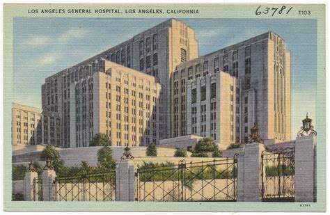 Los Angeles General Hospital, Los Angeles, California #artdeco #architecture | Architecture ...