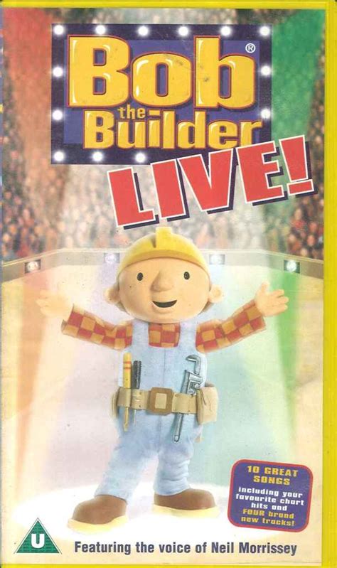 Bob The Builder, Live! VHS Video Tape, Neil Morrissey, Greg Proops ...