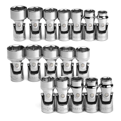 Craftsman - 34297 - 17 pc. Standard and Metric Flex Socket Set 6 pt. 3/8 in. Drive | Sears Outlet