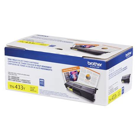 Brand New Original Brother TN433 TN-433Y Yellow High Yield Laser Toner Cartridge