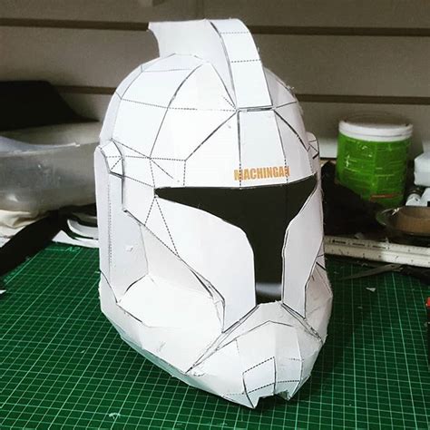 #pepakura #cardboard #clonetrooper #DIY #helmet #starwars | Pepakura, Clone trooper, Diy