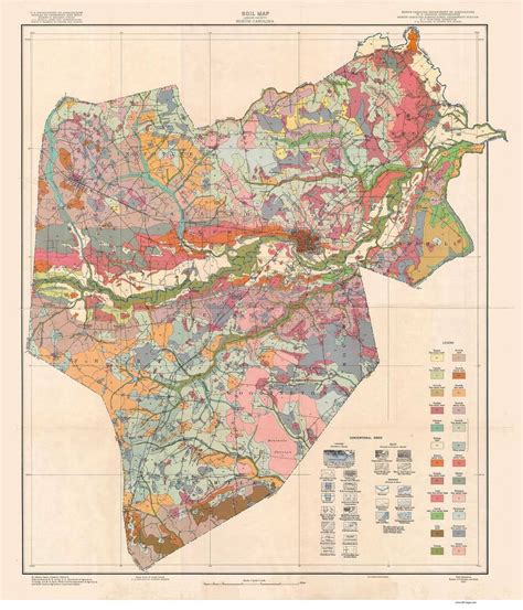 Lenoir County Soils Map, 1927 North Carolina - Old Map Reprint - OLD MAPS