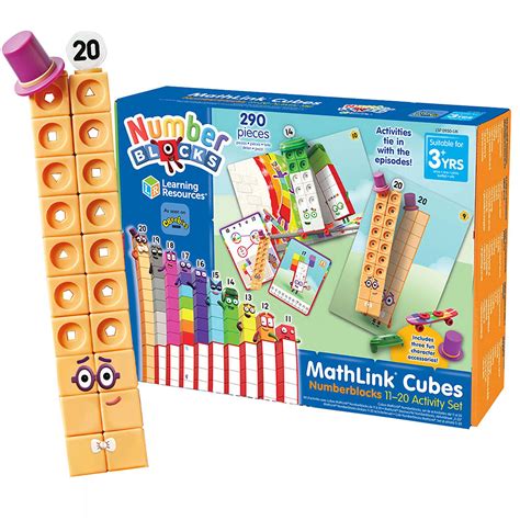 Buy Learning Resources MathLink Cubes Numberblocks 11-20 Activity Set ...