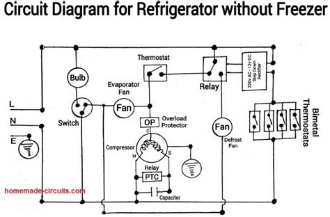 Freezerless Refrigerator Circuit Diagram Explained – Homemade Circuit ...