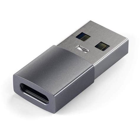 Satechi Aluminium USB-A to USB-C Adapter (Space Grey) - JB Hi-Fi