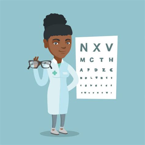 20+ African American Eye Exam Stock Illustrations, Royalty-Free Vector ...