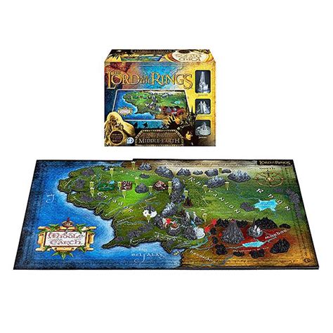 Lord of the Rings Map of Middle Earth 3D Puzzle Middle Earth Map, The ...