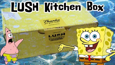 LUSH SpongeBob Kitchen Exclusive Subscription Box | July 2023 - YouTube