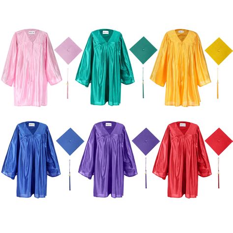 Buy 6 Pack Preschool and Kindergarten Graduation Cap Gown Tassel Kids Graduation Cap and Gown ...