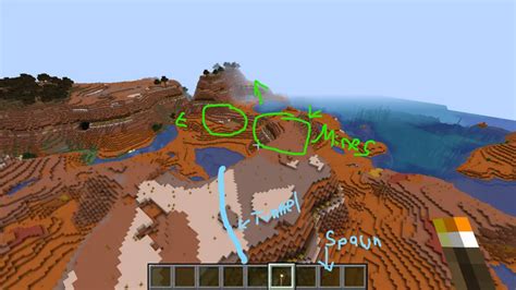 Mesa Overworld Mine - Minecraft Seeds