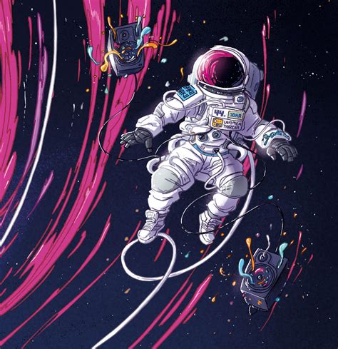 Pin by Katrina Van Tassel on Universe | Astronaut art, Space drawings, Astronaut illustration