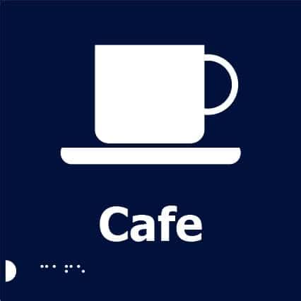 Braille Cafe Sign | Elite Sign Solutions