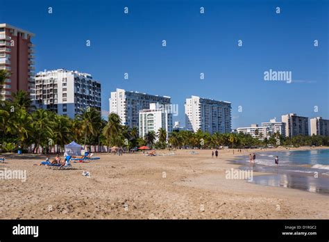 SAN JUAN, PUERTO RICO - Isla Verde beach resort area Stock Photo - Alamy