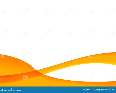 Orange Wave Background stock illustration. Illustration of beautiful - 9905551