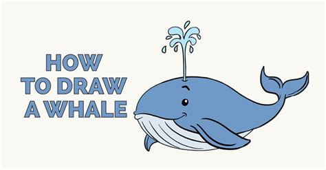 How to Draw an Easy Whale - Really Easy Drawing Tutorial | Drawing tutorial easy, Drawing ...