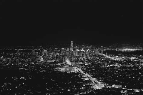 Wallpaper : San Francisco, USA, skyscrapers, night city, bw 3181x2122 - 4kWallpaper - 1247147 ...