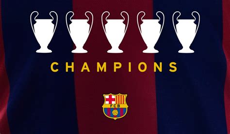 FC Barcelona 2015 Five UCL Champions Wallpaper