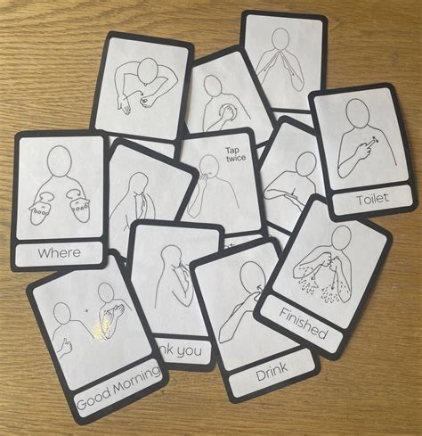 12 Makaton Flash Cards Printable EYFS Communication and - Etsy Canada