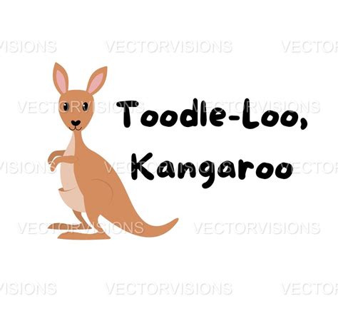 Toodle-loo Kangaroo Clipart Kangaroo Png Learning Png Kids - Etsy Canada