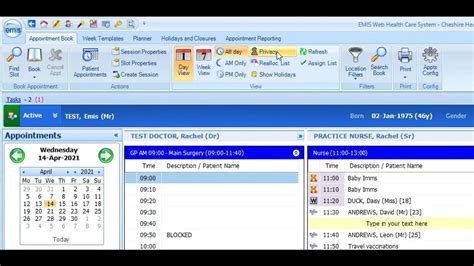 Guide to Emis Web Appointments - a daily use guide for GP Receptionists ...