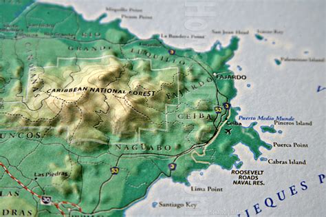 Relief Maps - Puerto Rico Relief Map - Howard Models