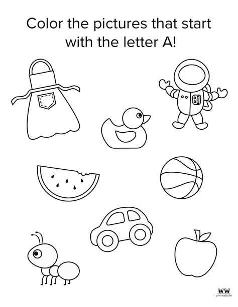 Letter A Worksheets - 50 FREE Printables | Printabulls