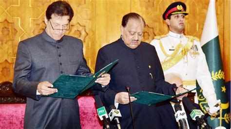 Pakistani Prime Minister Imran Khan's Cabinet Sworn In