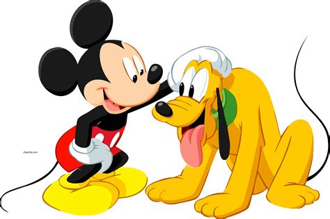 Dog Mickey Disney Mouse Pluto Dog Clipart Png - Pluto E Mickey Png (6272x4178), Png Download