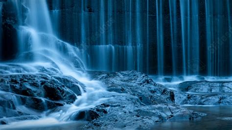 Water Stone Flow Stream Waterfall Rock Mountains Powerpoint Background ...