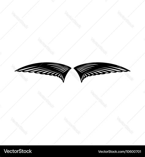 Bird wings icon simple style Royalty Free Vector Image