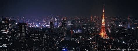 Tokyo, Japan, City, Night, Lights. Background, Japan Dual Monitor HD ...