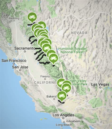 Exploring The Sierra Nevada Mountains Map In 2023 - 2023 Calendar Printable