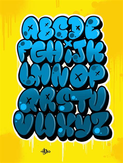 How to Draw Graffiti Bubble Letters - Step by Step | Graffiti lettering, Graffiti writing ...