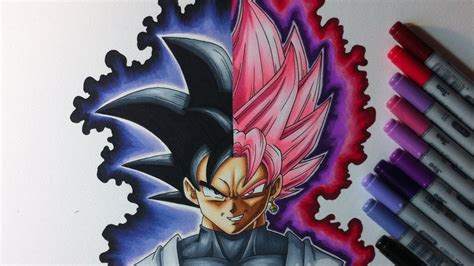 songokuvscell: Dragon Ball Goku Black Rose Drawing / Drawing Black Goku ...