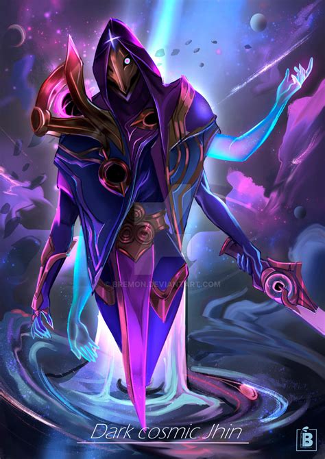 Dark Cosmic Jhin fan art by Bremon on DeviantArt Lol League Of Legends, Champions League Of ...