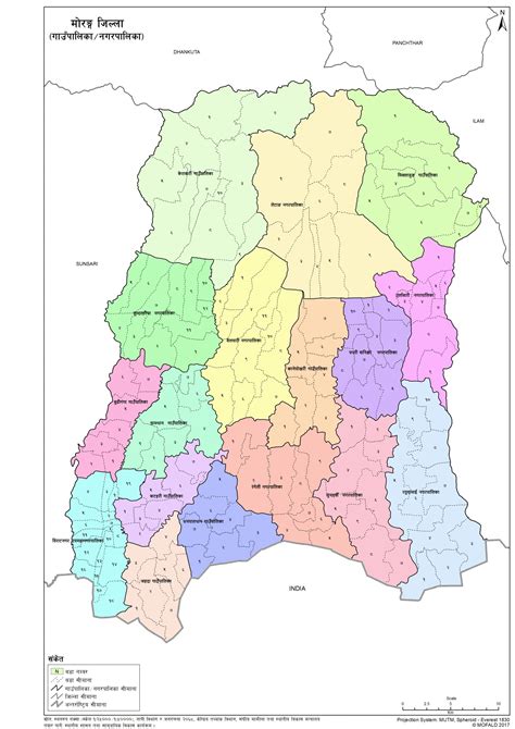 Map of Morang District of Nepal – Nepal Archives