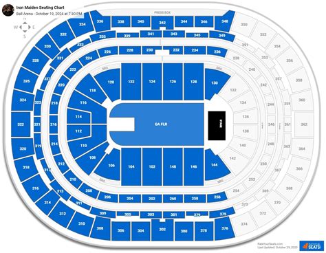 Ball Arena Concert Seating Chart - RateYourSeats.com