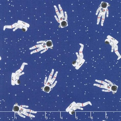 Astronauts in Space fabric Out of this World with nasa Riley | Etsy in 2021 | Space fabric ...