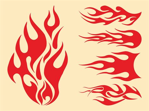 Flames Graphics Set Vector Art & Graphics | freevector.com