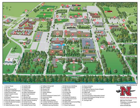 Map - Nicholls State University