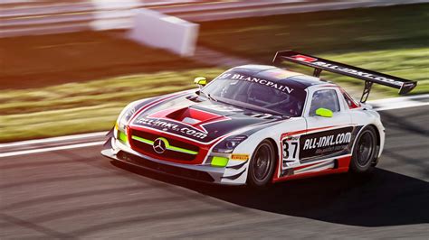 mercedes, Sls, Gullwing, Amg, Race, Car, Motion, Blur, Racing, Track ...