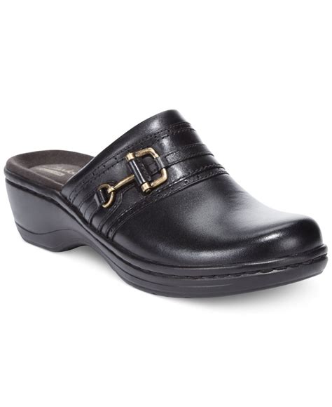 Clarks Collections Womens Hayla Merle Clogs in Black - Lyst